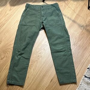 OrSlow Slim Fit Fatigue Pants Olive size 2 (S) or 31 inches.